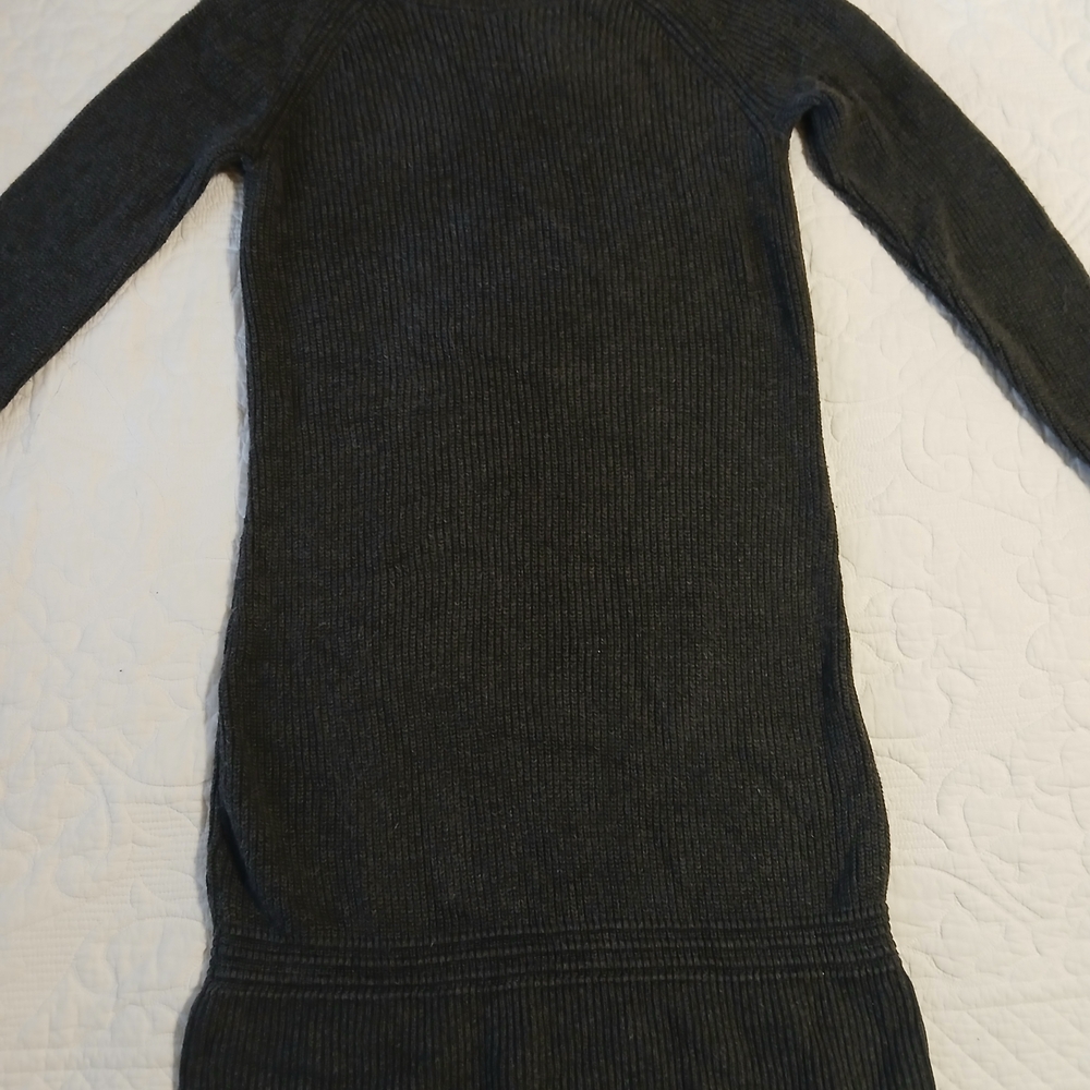 Banana Republic Charcoal Long Sleeve Dress